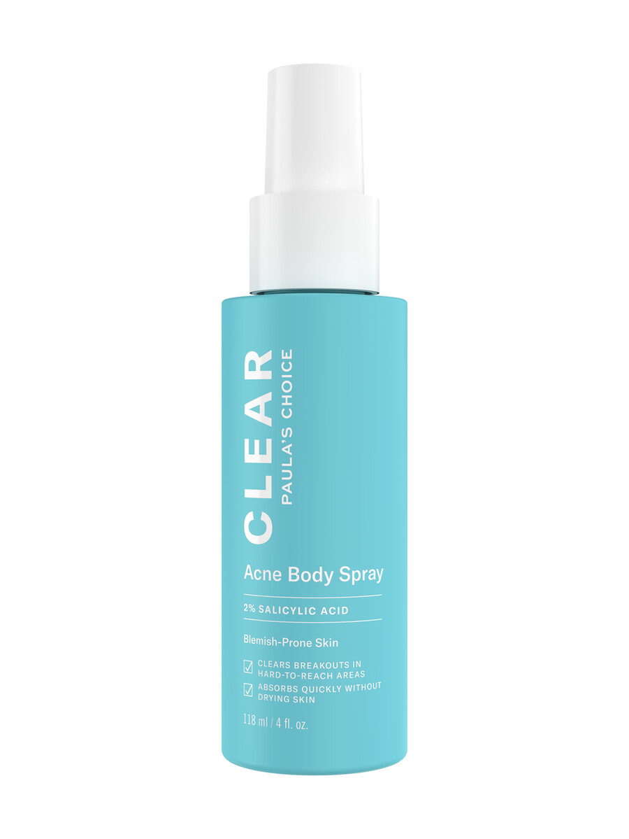 clear acne body spray för kroppsutbrott