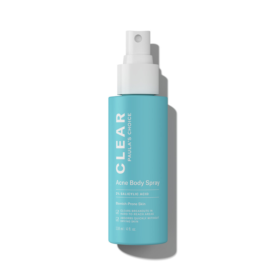 clear acne body spray för kroppsutbrott